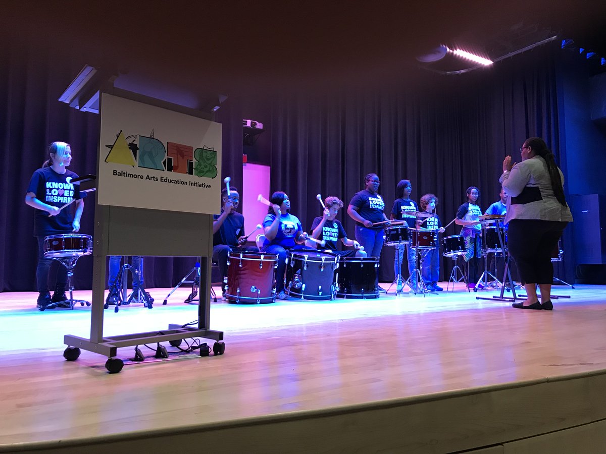 City’s Schools Arts plan discussed at tonight’s Arts Ed Town Hall. Thoughtful  questions about how we make sure all City Schools students have full access to the arts!  Percussion ensemble from <a href="/CityNeighborsHS/">City Neighbors High</a> and Dorothy I Height step team were highlights!