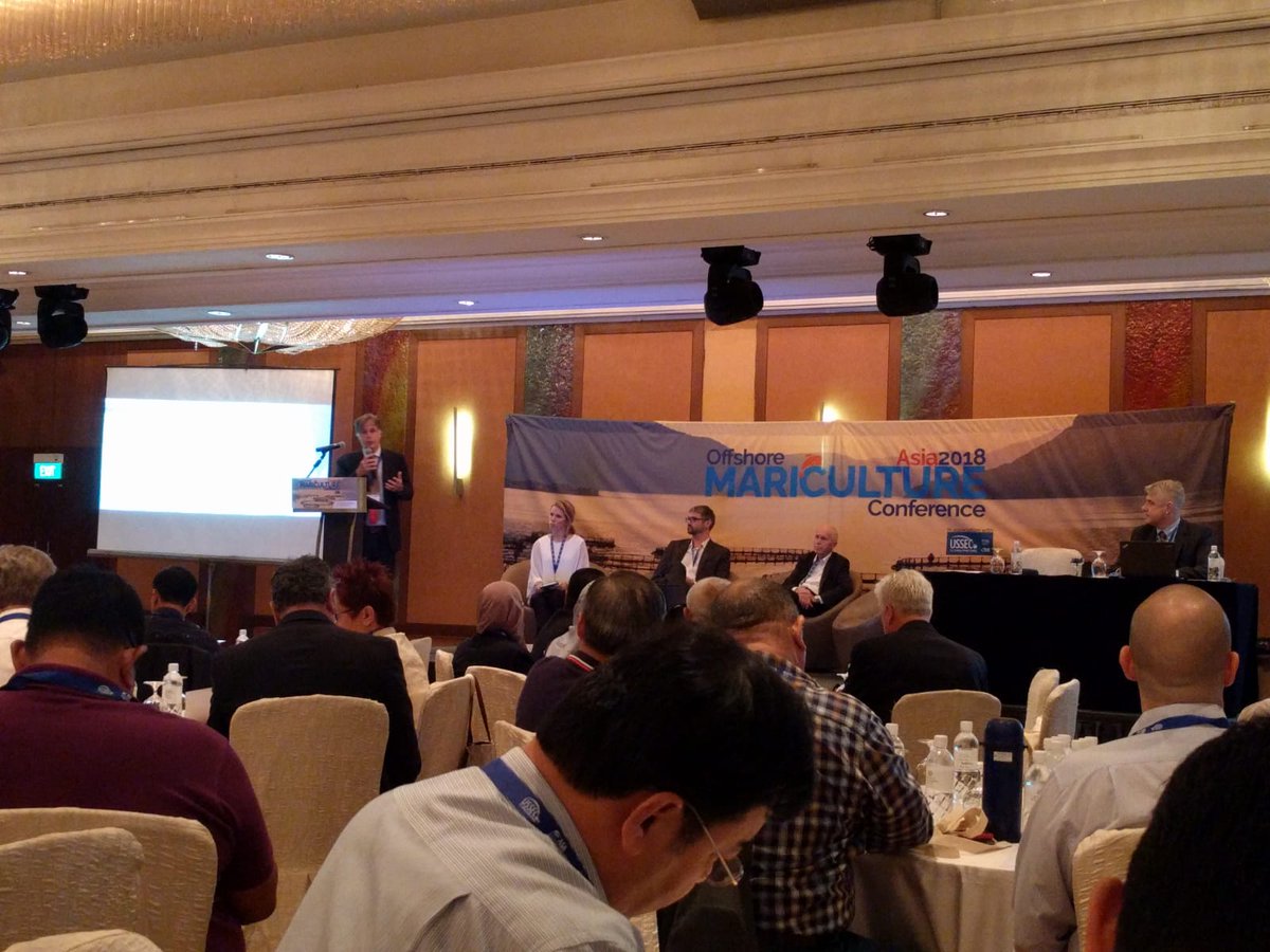 AquaMoor's tweet photo. @aquamoor is here at the opening of #OMCAsia in Singapore, to contribute and keep up to date with Offshore Mariculture technology developments. Looking forward to the @OM_Conference programme this week https://t.co/i343RySZPJ