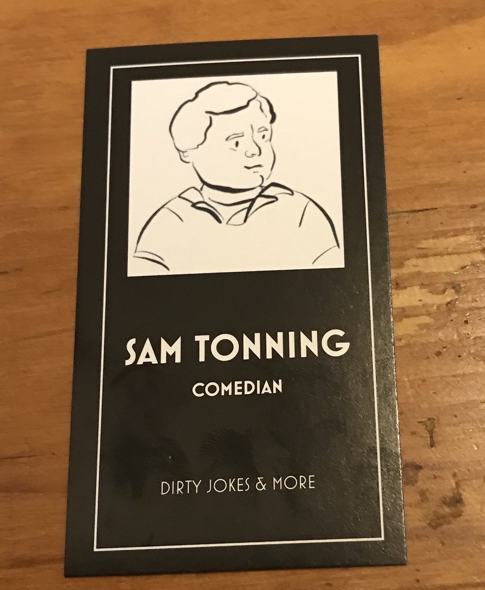orocomics's tweet photo. @SamTonning used one of my illustrations on his new business cards! #illustration #portrait #standupcomedy #doingabusiness https://t.co/HYLUVX0tzj
