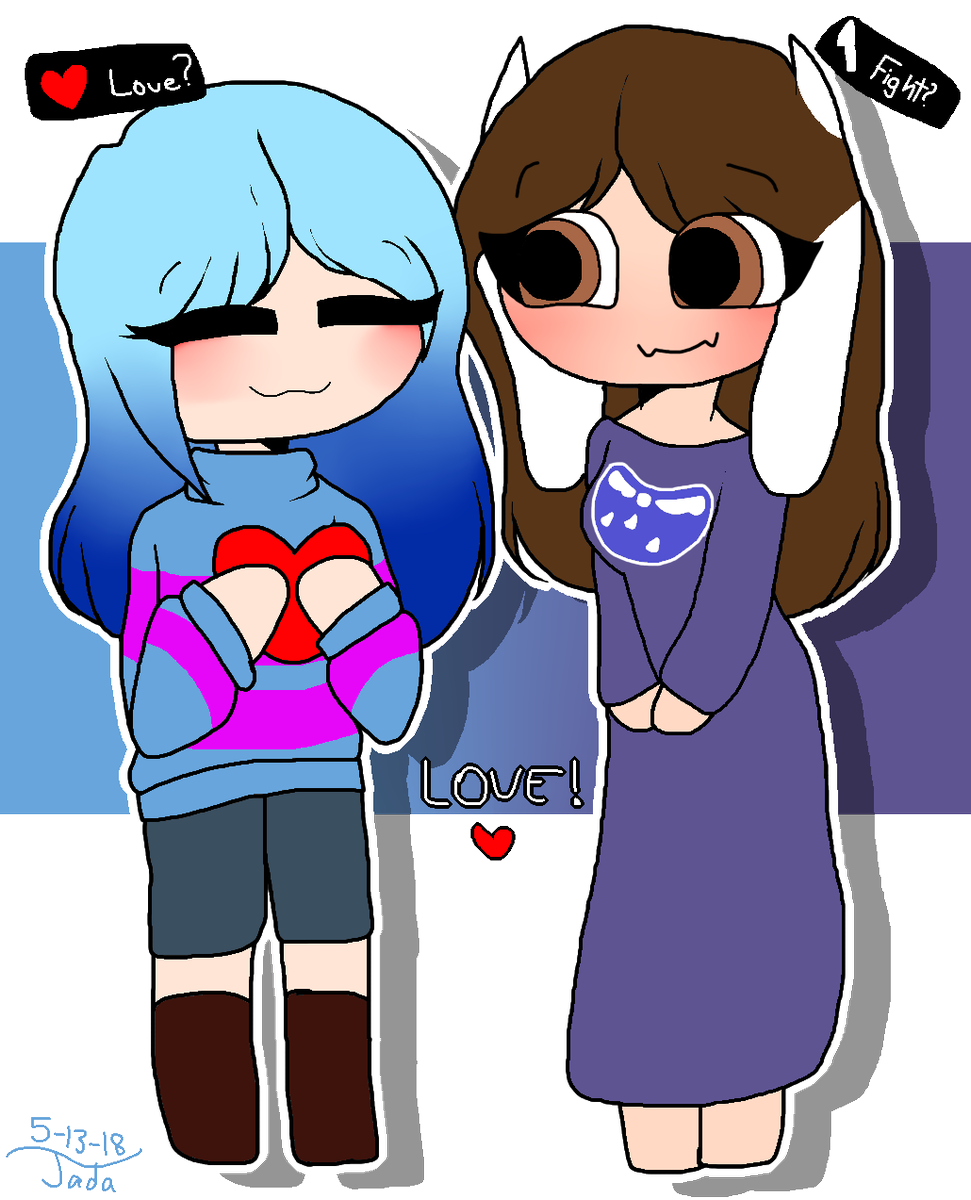 clockwork102's tweet image. I know I don't post on here anymore, but I just wanted to post this here, it's a Mothers Day present for my mom.
I am Frisk and she is Toriel &amp;lt;3

I love my mommy