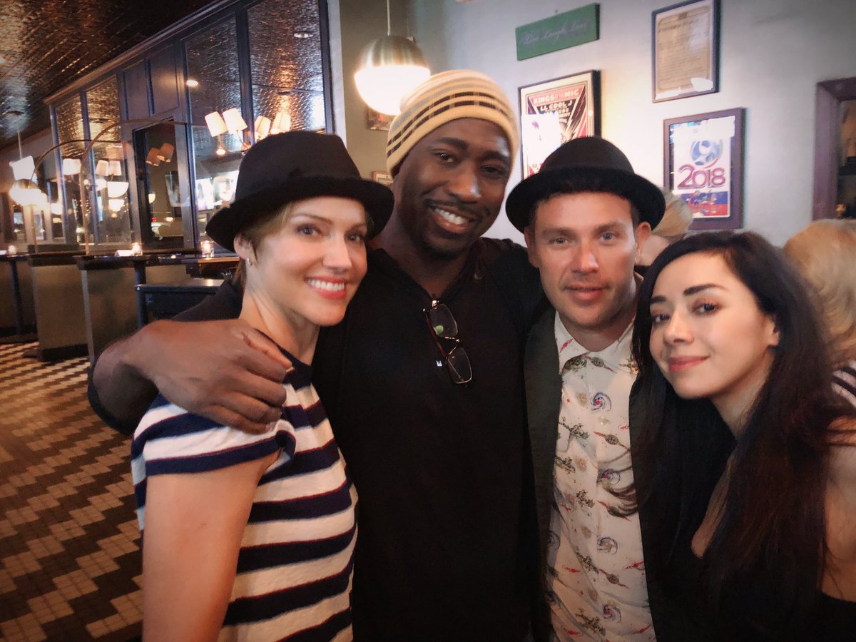 Ildymojo's tweet image. At tonight’s screening. @dbwofficial @trutriciahelfer @kevinmalejandro @Aimee_Garcia still spreading ❤️ and not giving up hope :) #SaveLucifer #PickUpLucifer