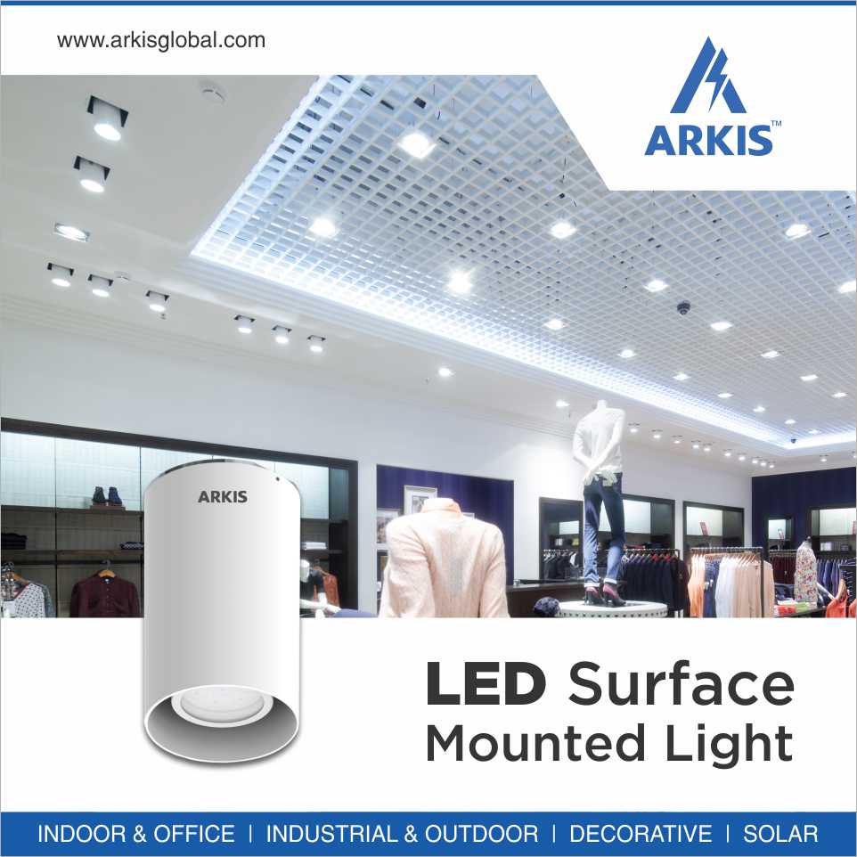 Get a Arkis High Lumen LED Surface Mounted Light. Energy Savings with Premium Quality.