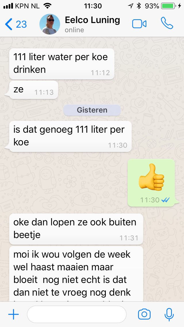 EuroKoeIDEE's tweet image. #melkrobot en geen water in het land heeft niet onze voorkeur maar zo lang ze genoeg drinken. Op dit bedrijf was het waterverbruik desondanks goed.