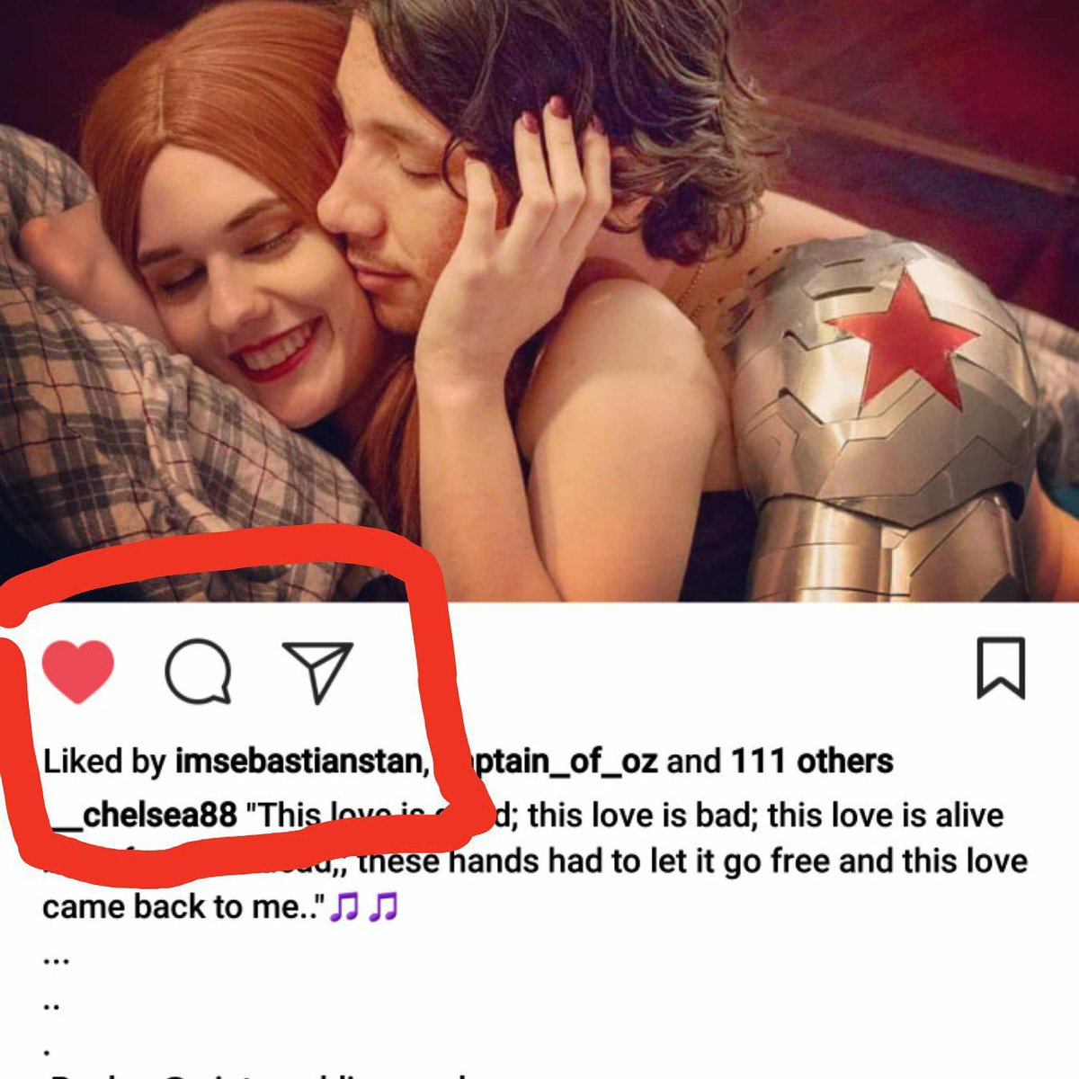 __chelsea88's tweet photo. Every time I scroll past this in my gallery I scream a little. #SebastianStan #buckynat #winterwidow https://t.co/rII5B6TXIP