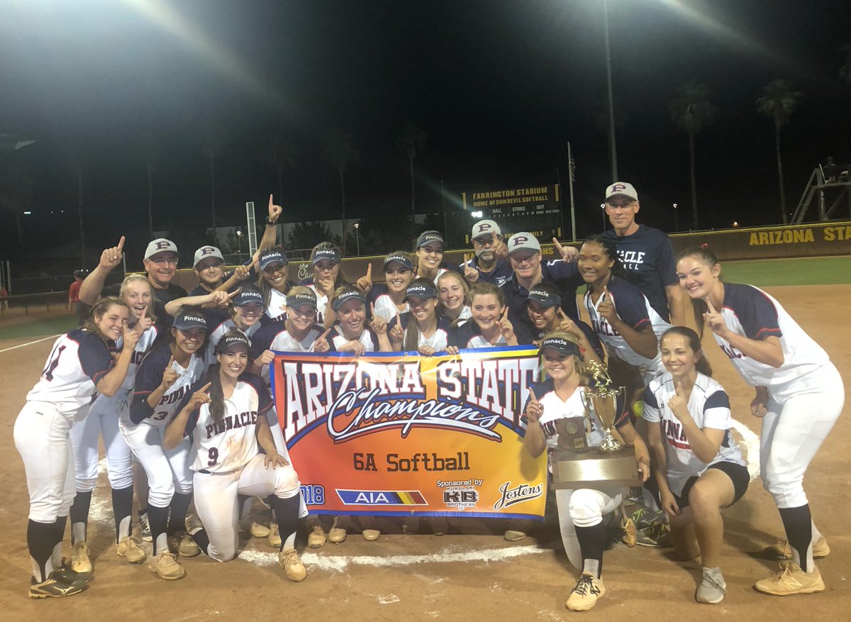 Third time’s a trophy. 🏆

Pinnacle defeats Hamilton 4-0 to win its first ever state softball title.