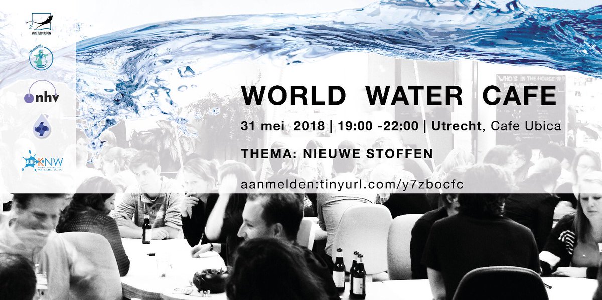 JongKNW's tweet photo. 31 mei World Water Café!@Utrecht! Door @waterwegen @Wetskills @WaterConnectsNL #nhv @JongKNW Aanmelding via: https://t.co/9bHRQisdhF https://t.co/Ppulfds4iO