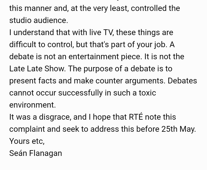 seanieflanagan's tweet photo. Complaints@rte.ie #cblive https://t.co/5JppCt9KTQ