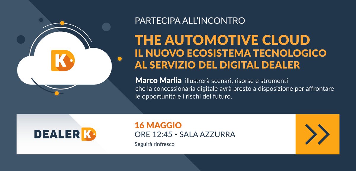 marcomarlia's tweet photo. Domani, alle ore 12.45, sarò ospite all'Automotive Dealer Day di Verona per parlare di "Automotive Cloud". Vi aspetto! @automotivedday #DealerK #automotivedealerday #dealer #digitalautomotive #Automotive https://t.co/YSE0liLa2v
