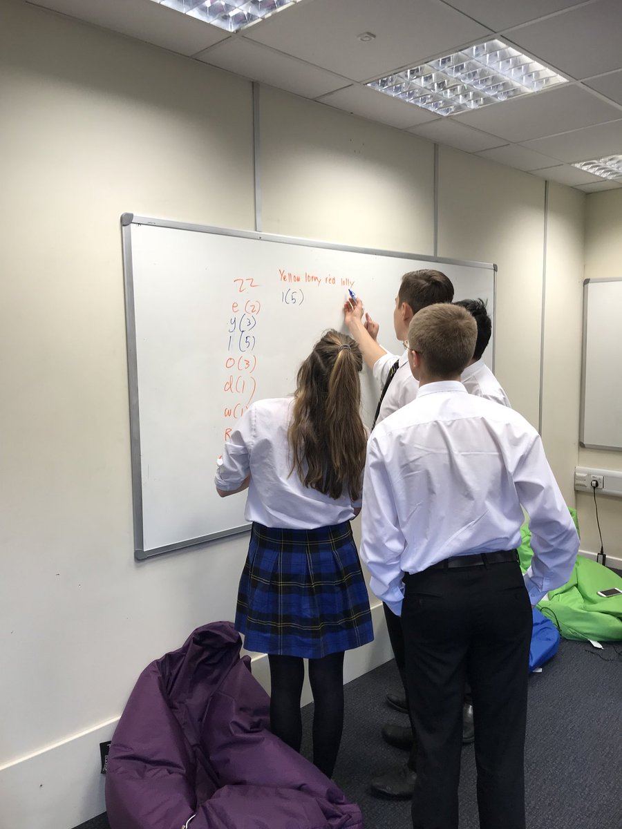 Welly_CompSci's tweet photo. ‘Huffman Coding’ with the 4th Form @WellyCompSci @WellingtonUK https://t.co/1Urw9FQt9p