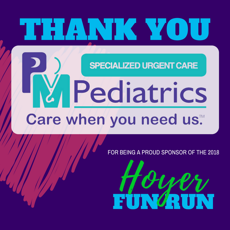 JPHoyer's tweet photo. (1/2) A special shout-out to @PMPeds for being one of our amazing Hoyer Fun Run sponsors!  Thank you for supporting our biggest event of the year and helping us raise much-needed funds for our school. https://t.co/iDv0lOKCDH