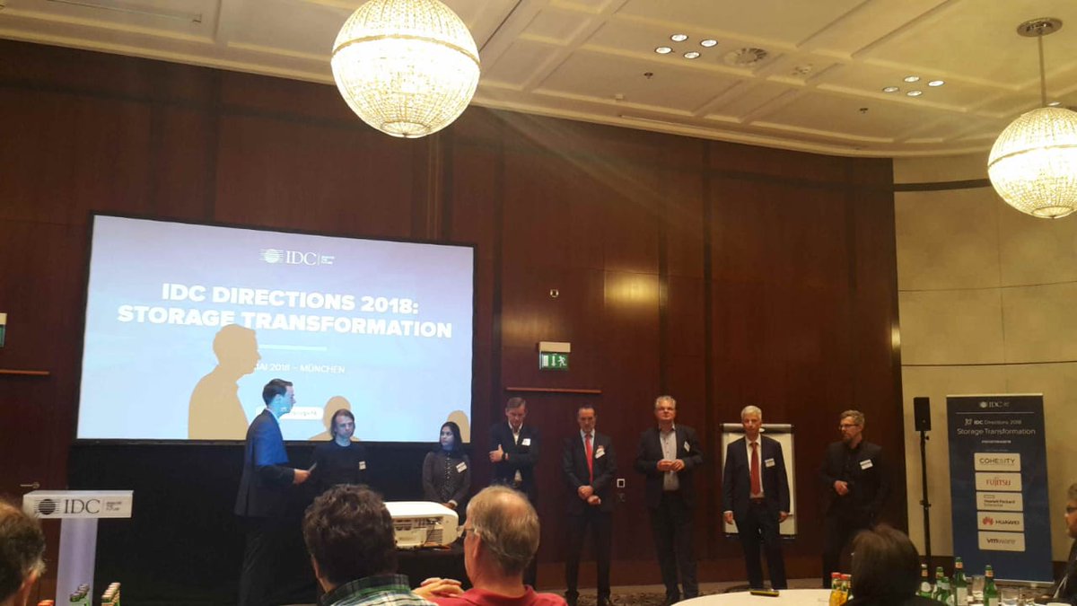 Fred_Monsone's tweet photo. Final Q&amp;A session with all the speakers at #IDCStorage18 in Munich #storagetrends #GDPR #storagetransformation https://t.co/7XAIES8gbv