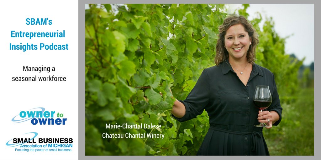 SBAM's tweet photo. Tips to manage a seasonal workforce from @ChateauChantal President &amp; CEO Marie-Chantal Dalese #ownertoowner https://t.co/pBekFtyGvv https://t.co/uN8w7wsDkb