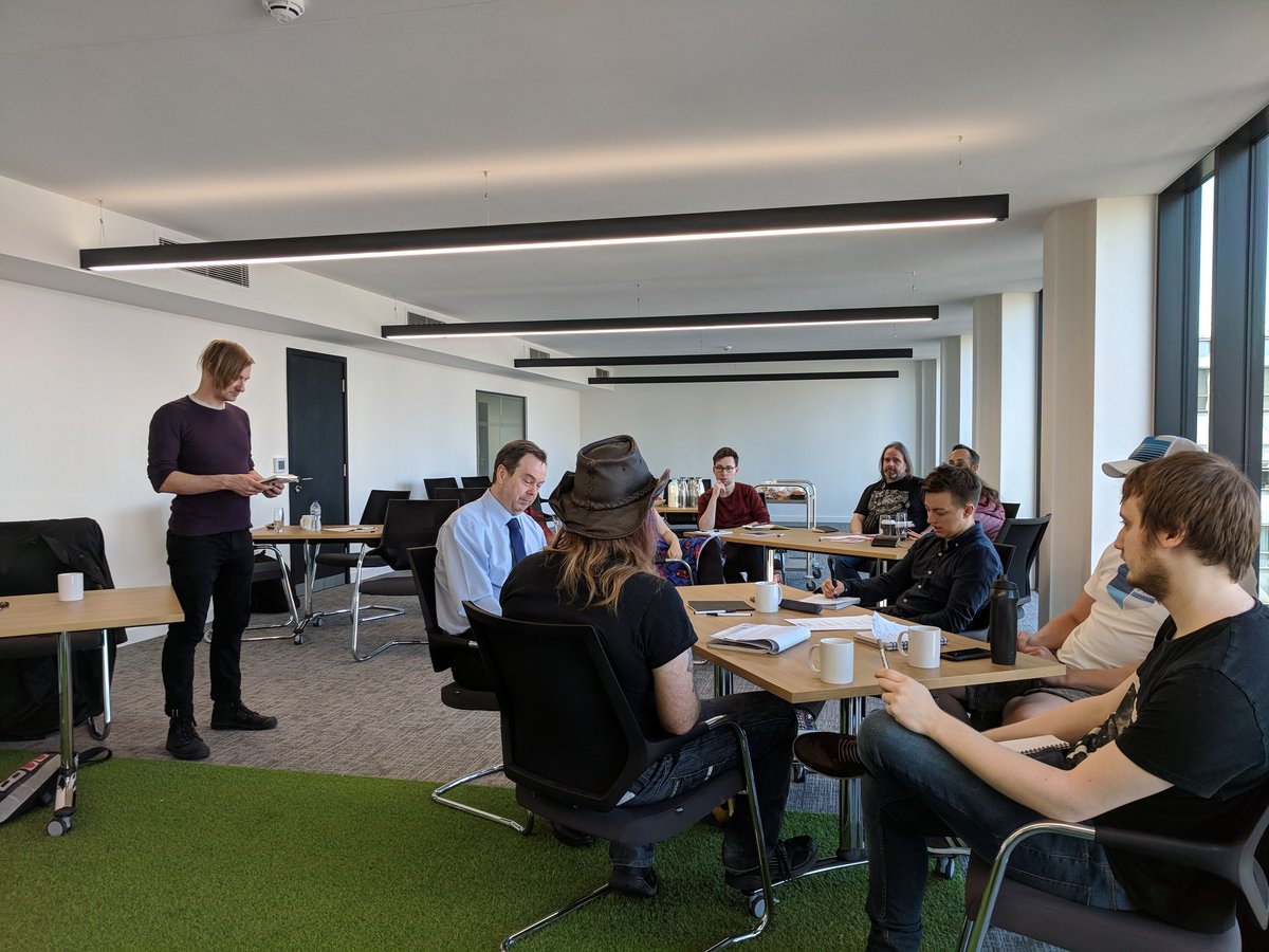 @nachimir hosting a games expo session at our <a href="/creativeengland/">Creative England (Archive)</a> workshop at <a href="/GameMakersLeeds/">GameMakers</a> this morning.