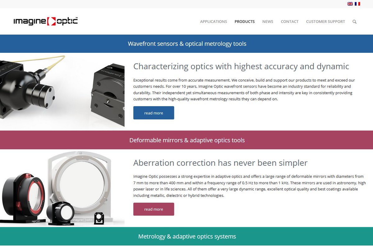 InnoRadarEU's tweet photo. Today's #InnovatorOfTheDay is @imagineoptic, a French๐ซ๐ท SME delivering novel #sensors and #adapative #optical solutions with a strong focus on #metrology applications. Learn more about their EU-funded innovations on the #InnovationRadar: https://t.co/lTQ7jdm6H4 https://t.co/libzD5N5qo
