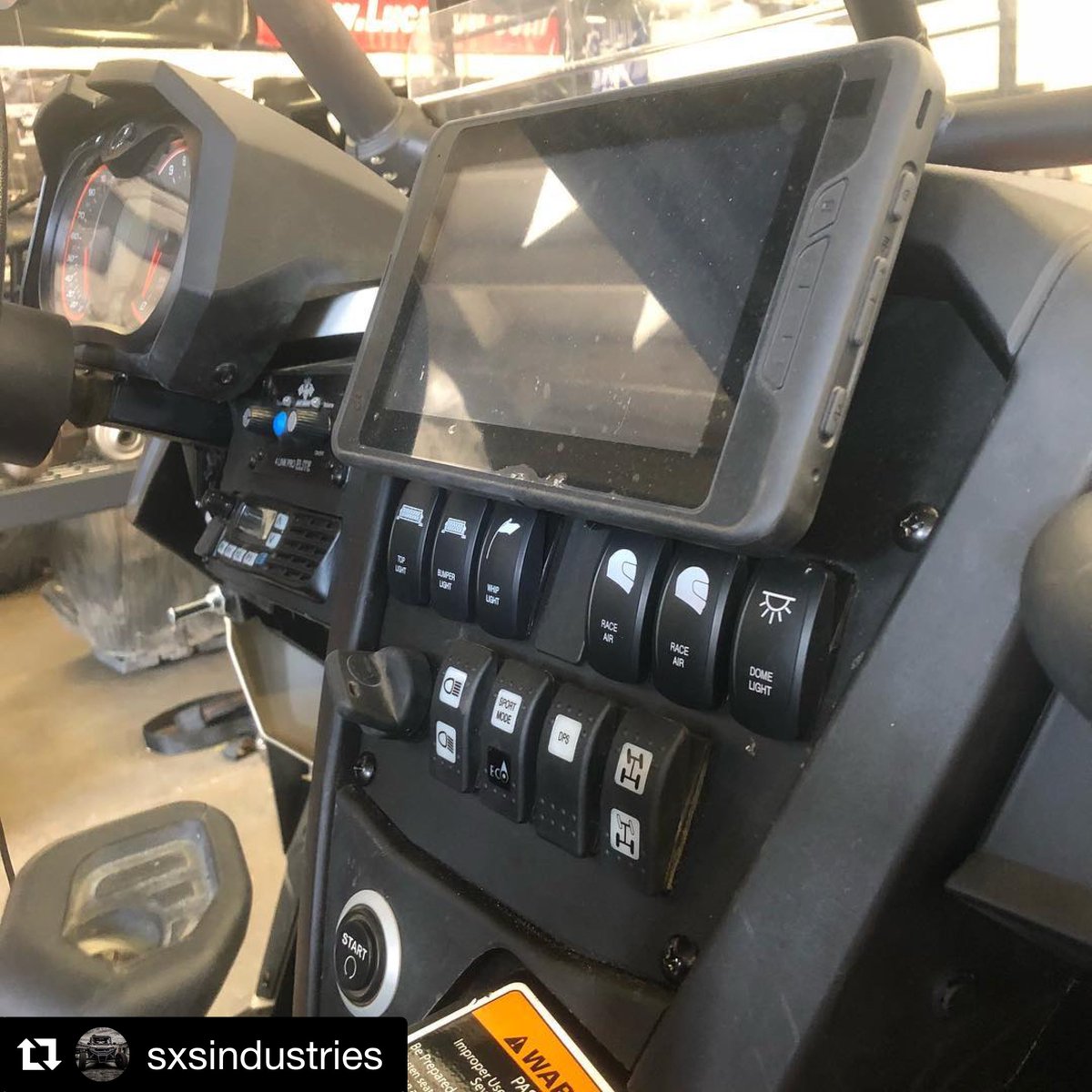 Check out the trick TRX7 mount @sxsindustries created. #canam #sidebyside #nevergetlost #sxsindustries #magellangps #offroad 
 #Repost @sxsindustries with @get_repost
・・・
Clean custom bracket for this @canam #maverickmax hold the @magellantrx perfectly #sxs #custom #gps