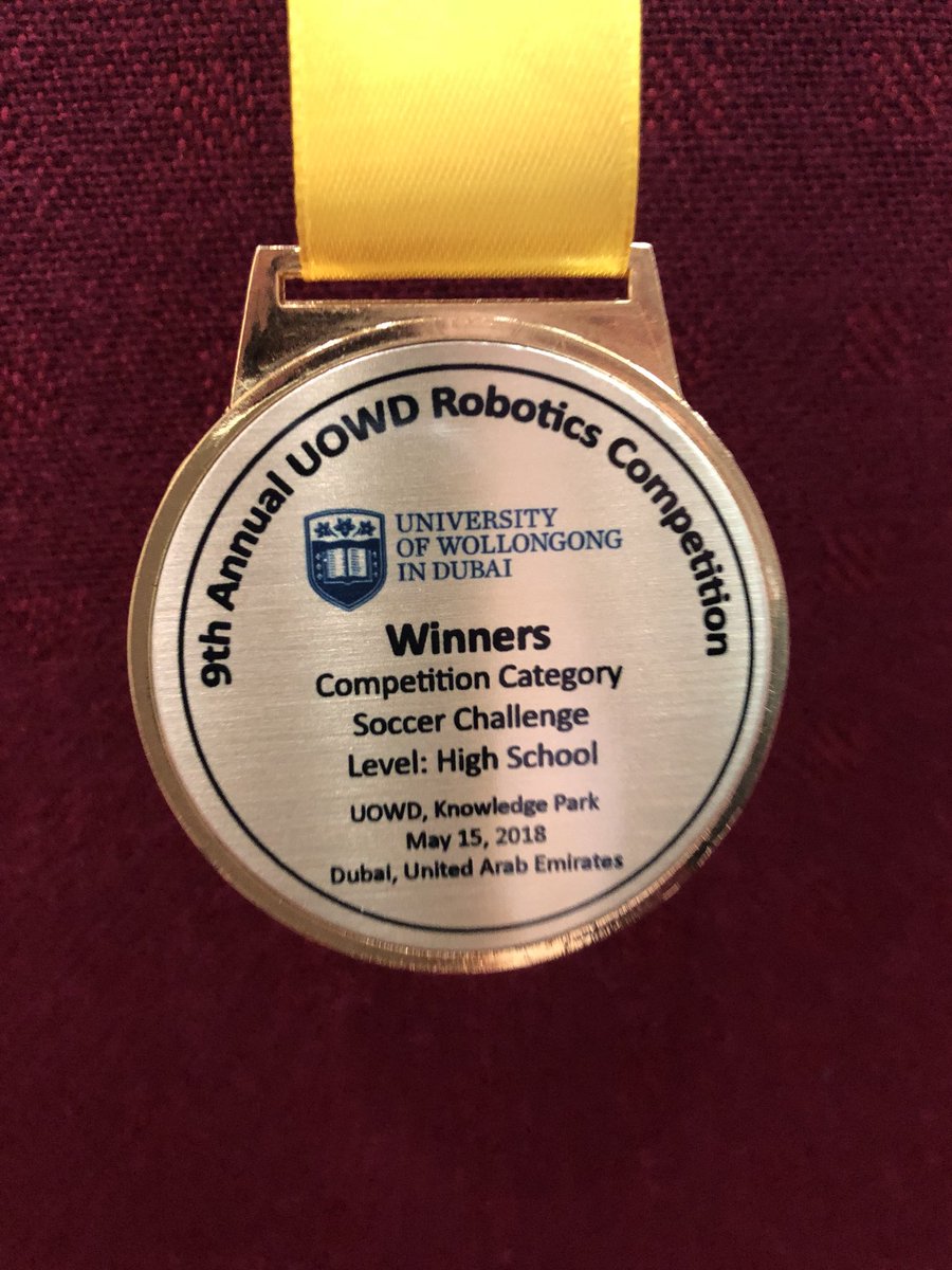 We did it again!!! 1st Place at University of Wollongong’s Annual Robotics Competition! #robotics #innovation #wearethechampions <a href="/steph_bernier01/">Steph Bernier</a> <a href="/kris_calder_/">Kristopher Calder</a> @VISS_UAE