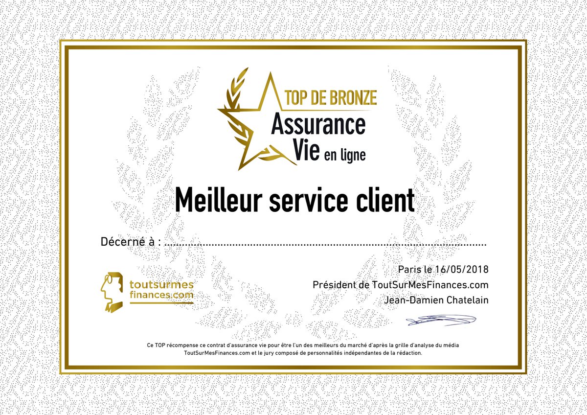 TopTSMF's tweet photo. Le TOP 2018 de Bronze de L'Assurance Vie en ligne dans la catégorie "Meilleur service client" est attribué à Link Vie de @LINKbyPRIMONIAL #AssuranceVie #internet #épargne #placement https://t.co/1GpcLU8hLL