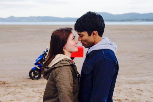 dailybolger's tweet photo. Sarah Bolger and Nikesh Patel as Maeve Logan and Raghdan Aziz in #HalalDaddy https://t.co/rNeivFVpUX