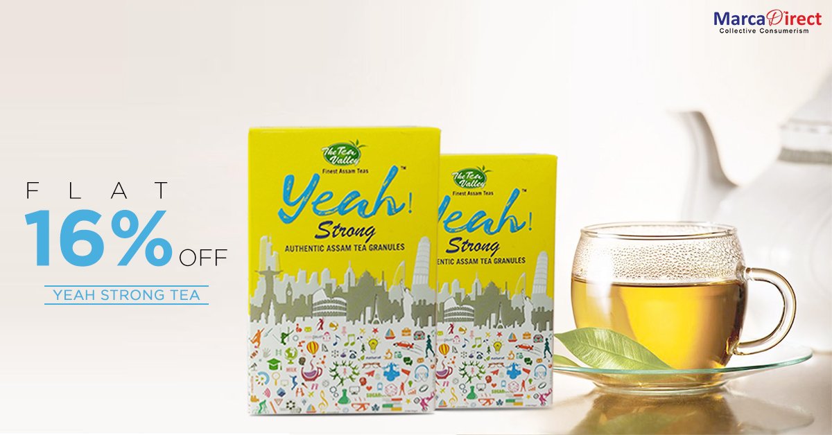 marca_direct's tweet photo. Buy The Tea Valley Strong Authentic Assam Tea Granules and Get Flat 16% OFF exclusively at Marca Direct.
Shop now>>>https://t.co/193dniKKLc
#TheTeaValley #AssamTea #SugarCube #BestPrice #Discount #MarcaDirect https://t.co/GjftM0J30F