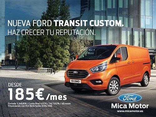 MicaMotor's tweet photo. Transit Custom ahora en @MicaMotor desde 185€/mes en Mica Motor
https://t.co/urOUT6QtpS 
#Granada #GranadaCoches #Vehículos #ElCocheDeTuVida #MicaMotor #FordGranada #CapturandoMomentos #InspiraciónFord #MustangGranada #FordMustang #Rally #NovedadesFord #VehículosKm0 https://t.co/msrRNNbiyp