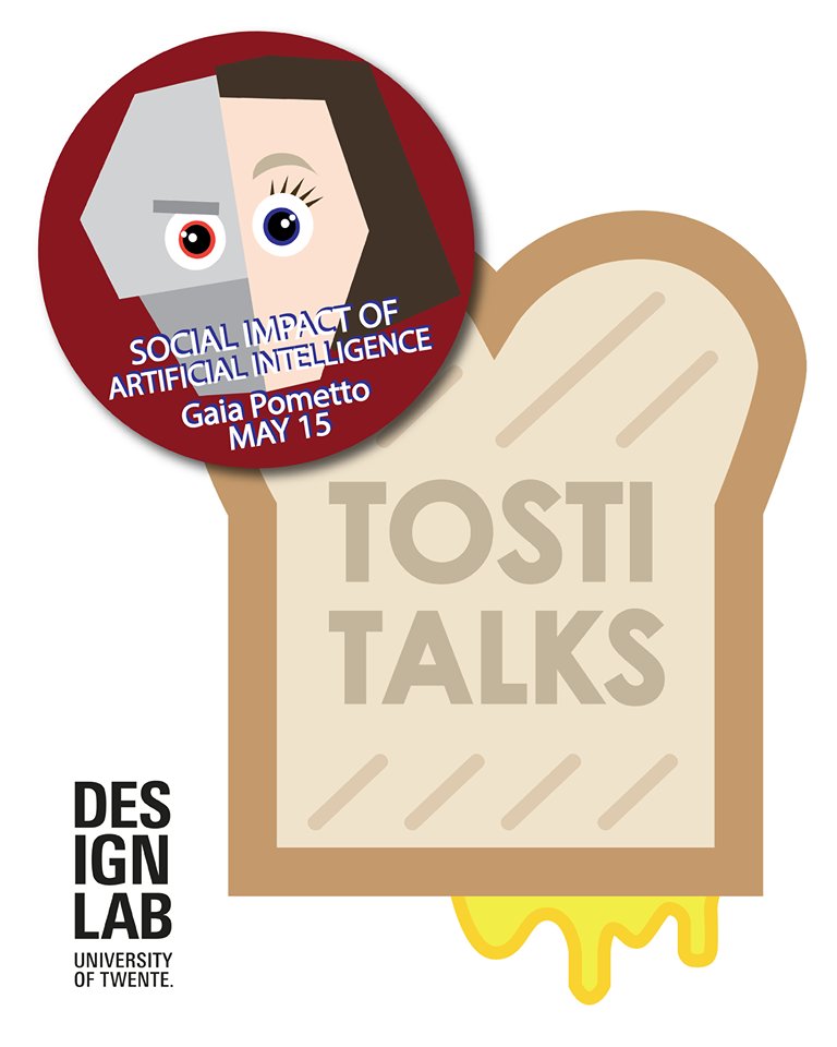 DesignLabUT's tweet image. Today&apos;s Tosti Talk (12:45, DesignLab): What is the impact of Artificial Intelligence on our labour market? What does homemade Italian tiramisù taste like? These and other burning questions will be discussed during &apos;Social impact of Artificial Intelligence&apos;. #hightechhumantouch
