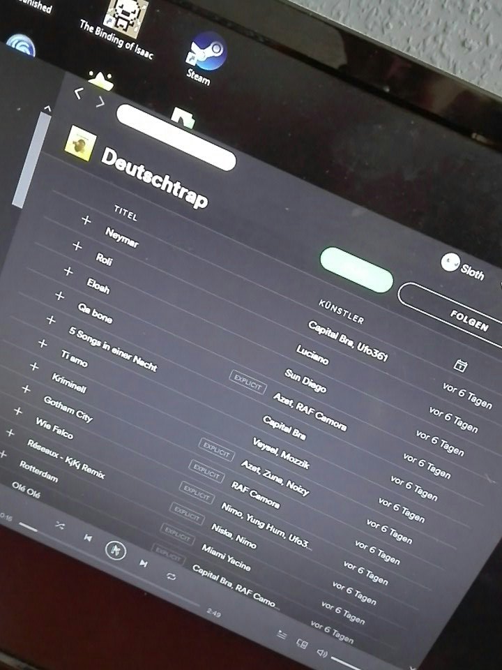 SlothKonfusius's tweet photo. Ok? Deutschtrap? Oder eher alles das in den charts war und kein hip hop ist? https://t.co/Q2p3qJDfdY
