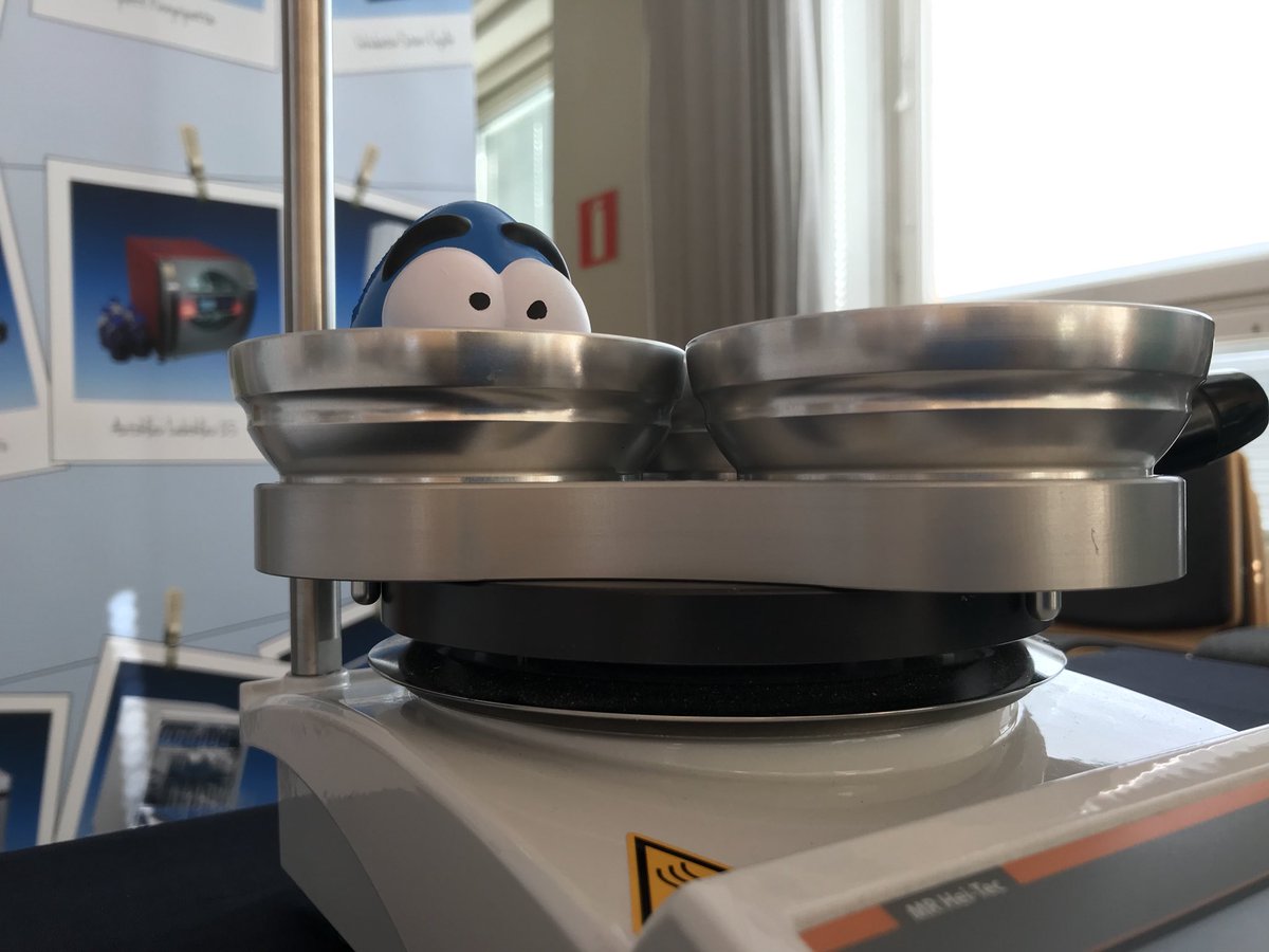 Asynt's tweet photo. I see @Walterdroplet and the @Asynt  DrySyn heating blocks on tour in Sweden. Do you know the DrySyn fit securely on any hotplate stirrer due to the adjustable feet? https://t.co/1tVlV3pITV