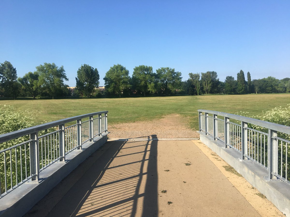 New bridge, cut grass, sunny forecast, festival is on, come see us 11-4 Sunday #walsworth #hitchin #festival