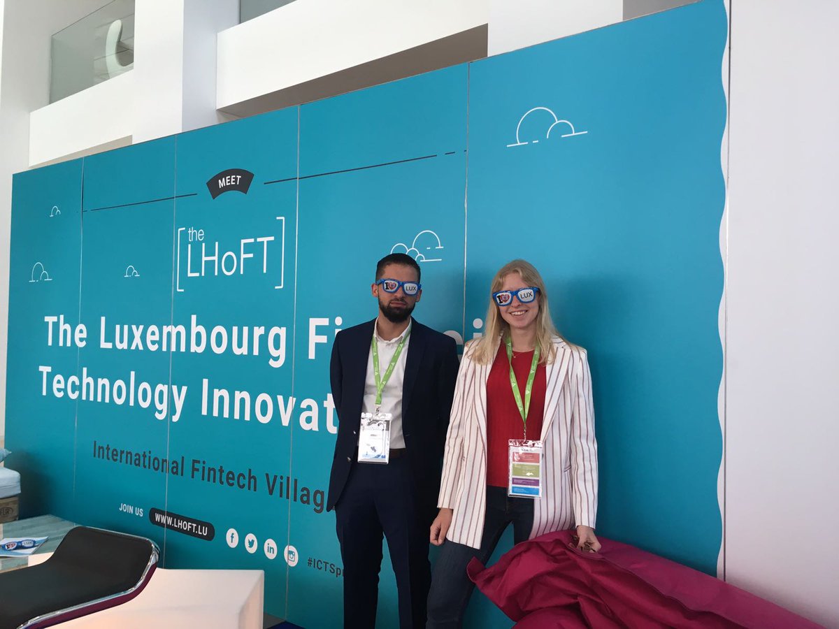 MLoi1's tweet photo. So thrilled to be at @ICTSpring with @The_LHoFT team on our Innovation hub stand with #FintechEurope2018 cohort and other partners. Ready to kick off 2 days of intense discussion and collaboration #fintech #innovation #welcome2luxembourg https://t.co/WndY2b6iKI