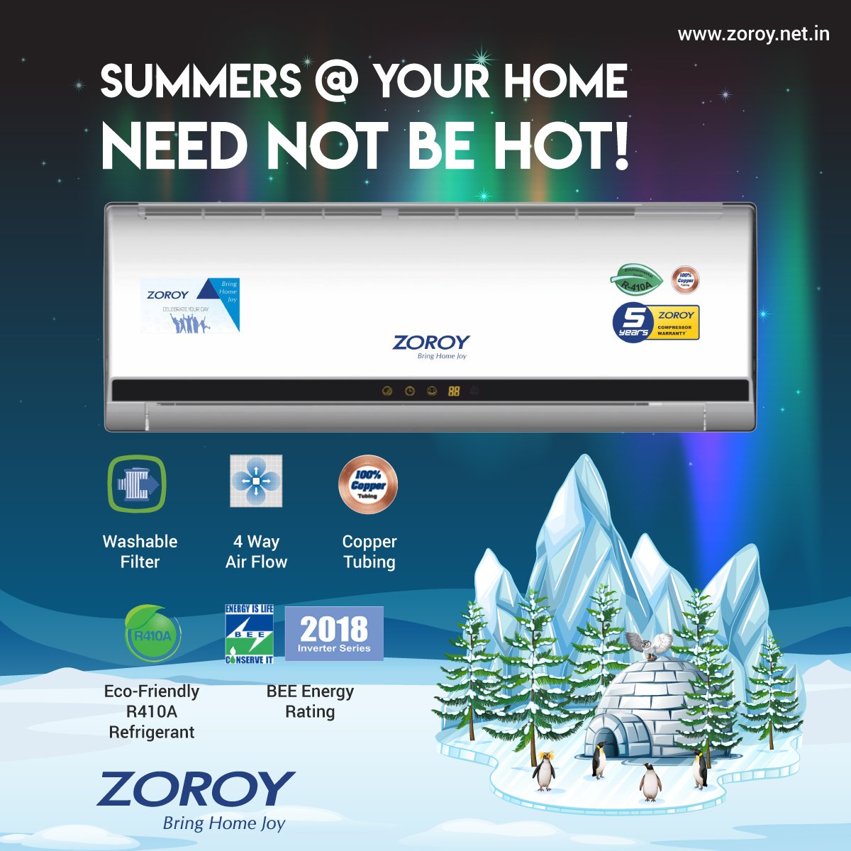 Replace your old ACs with new ones @ ZOROY AC! Bring home Air Conditioners with latest technology and superior features! Buy Now! Know More@ zoroy.net.in Call@ 18001033634 #airconditioners #ac #electronics #household #homeappliances #deal #sale #gadgets #tech #devicele