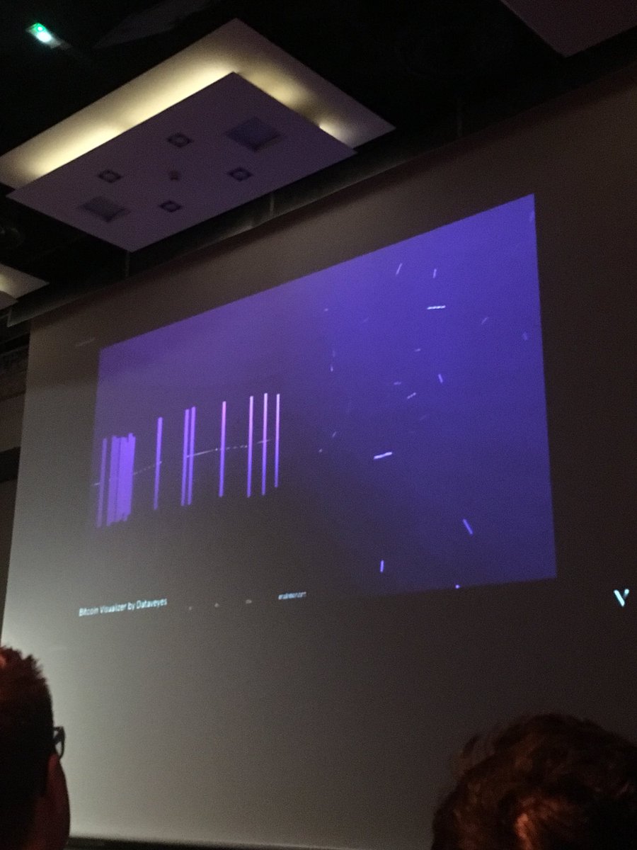 EMLYON's tweet photo. Making the #blockchain transactions visible thanks to #data visualization! By @dataveyes 
#openvis #openvisconf https://t.co/wX7432GvmO