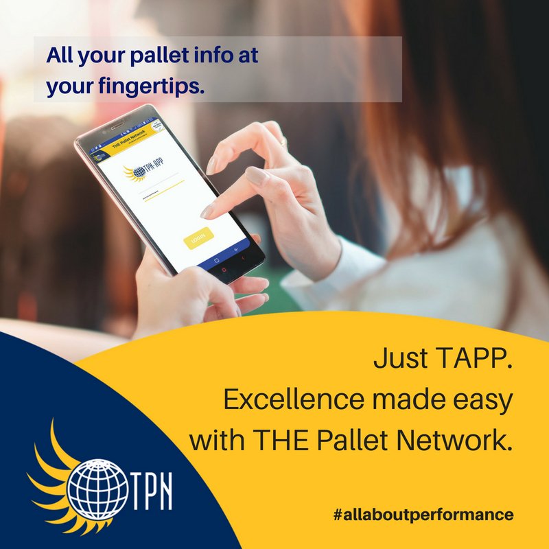 OurTPN's tweet photo. @OurTPN
Jargon-free IT for all your pallet deliveries. On your mobile phone. Just TAPP.

TPN. #THEPalletNetwork https://t.co/QdvhEOE05f