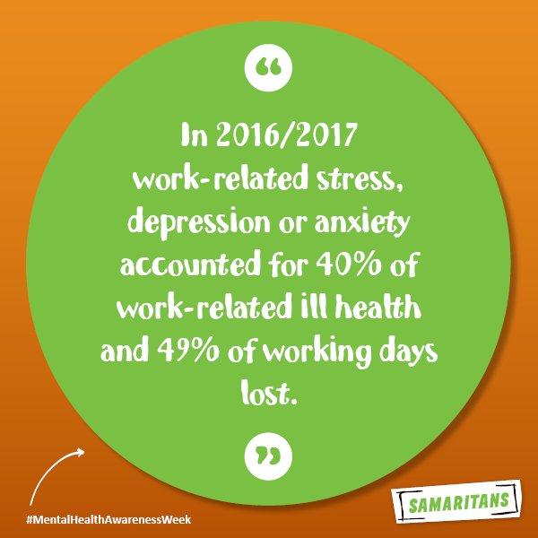 samaritans's tweet photo. We have a responsibility to support our employees, to look out for them and to offer support when needed #MentalHealthAwarenessWeek #ThisIsMe https://t.co/btykrPqnCn https://t.co/0VRYxEvIOo