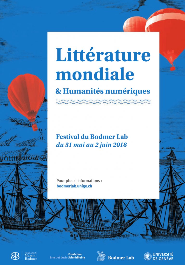 bodmerlab's tweet photo. Du 31 mai au 2 juin 2018, le #Bodmerlab vous invite à 3 journées  consacrées à la Littérature Mondiale et aux Humanités numériques. Le  Festival s’adresse à toute personne intéressée par ces sujets, quel que soit son âge, son profil, son parcours!
#unige
https://t.co/HxRNK8ME1U https://t.co/Ag6h0yCrne