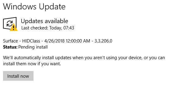 Strange! My #Lenovo Yoga X1 with #Windows10 seems to have a personality disorder as #MicrosoftUpdate is ready to install a #Surface patch... or is it a case of bad naming?