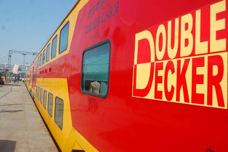 train24in's tweet photo. Travel on Double Decker Train to experience a premium journey between Jaipur and Delhi. Witness the comfort of business class in Indian Railways while enjoying the affordability. 

Double Decker: https://t.co/XnPpr1dedr

#Railways  #Train #Travel #Delhi #Jaipur #BusinessClass https://t.co/0h3wRbCF8G