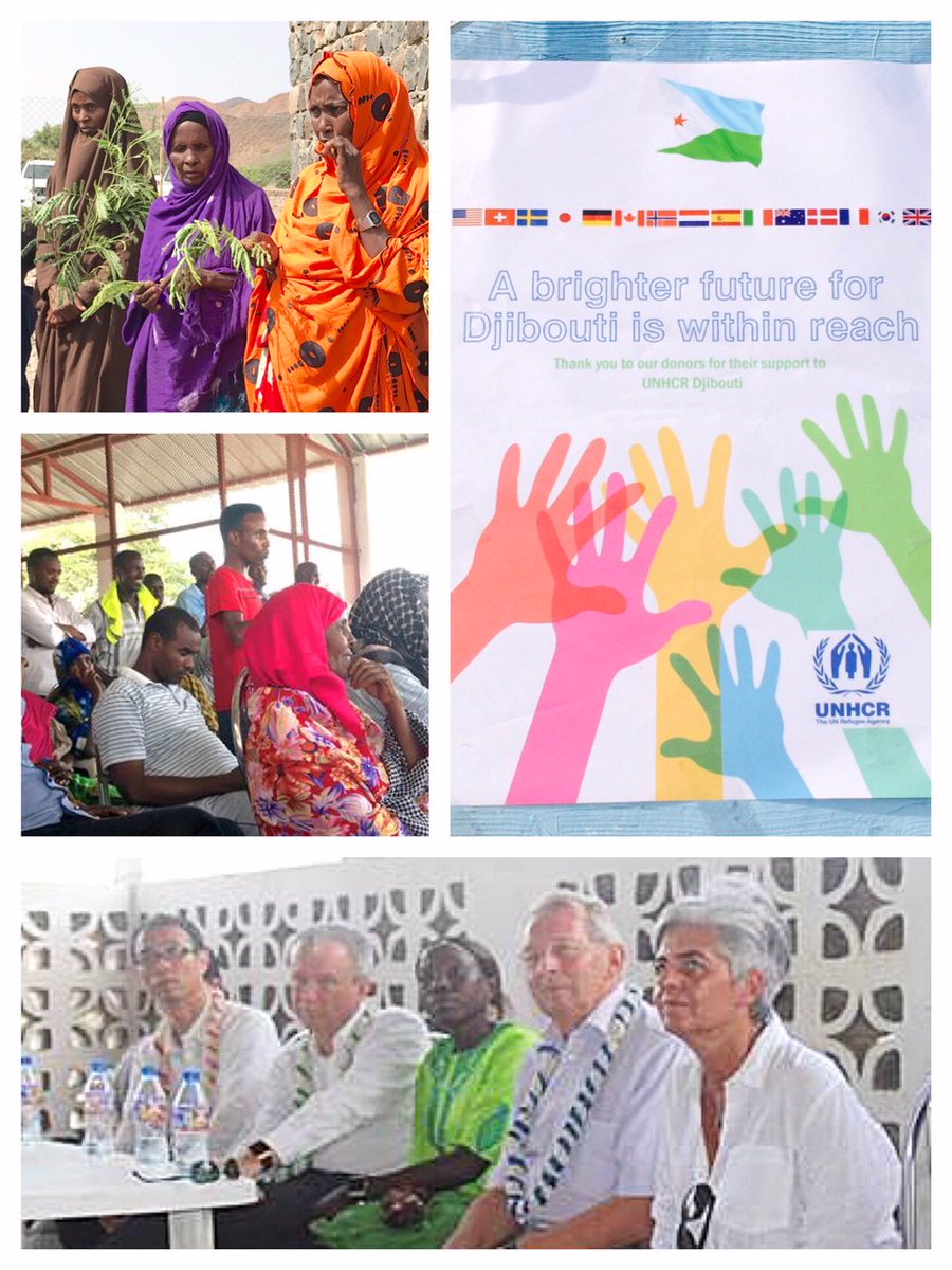 UNHCRDjibouti's tweet photo. Thank you to their excellencies the ambassadors of #Japan, #USA, and #EU, for their continued #donor support to the #Djibouti operation. They met #withrefugees at the #AliAddeh settlement to review current needs and challenges as well as progress made for their well-beings. https://t.co/acYkHThe3z