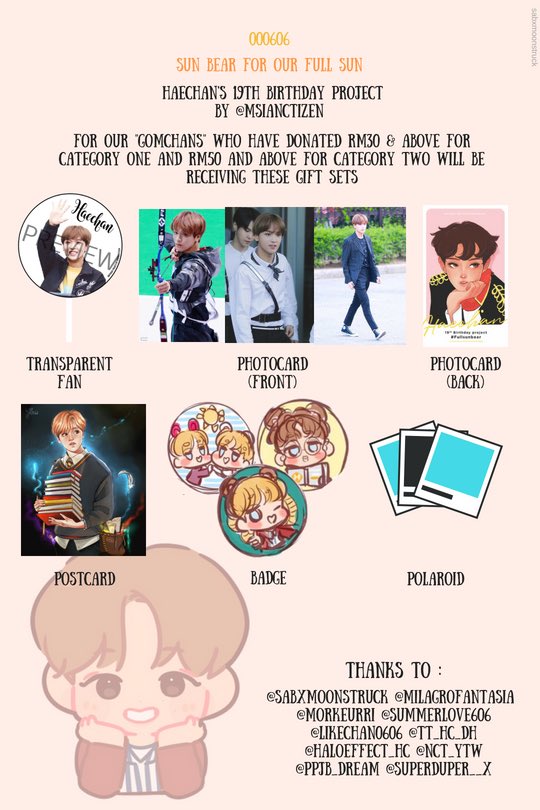 msianctizen's tweet photo. Gomchans!Here the preview for the Gomchan kits!🐻💕
We are so thankful with all the supports that we get from all seasonies!Thank you so much🐻💕
Seasonies who wants to donate,pls refer this thread.There’s link attached for the details 😄
#FullSunBear #Haechan #해찬 #NCT2017 https://t.co/uxati41XOC