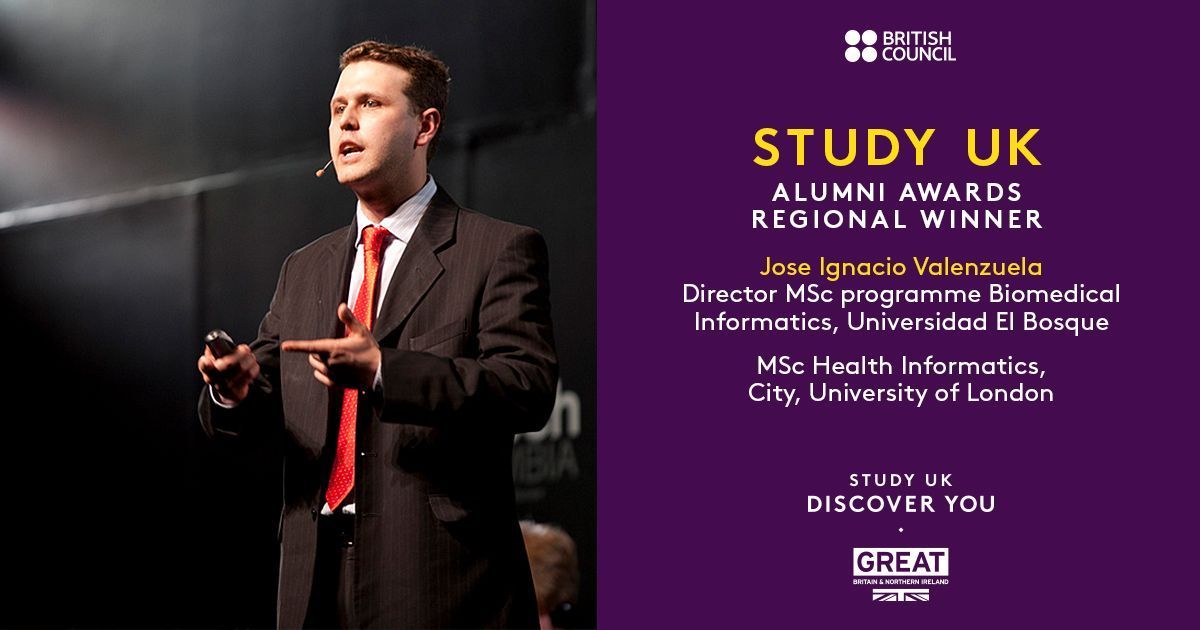 StudyUKBritish's tweet image. &quot;Studying in the UK changed my life. It offered me an opportunity to integrate my &apos;hobby&apos; (IT) with my &apos;profession&apos; (Medicine) for the benefit of people.This is what brings purpose to my life.&quot; @joseival (@CityUniLondon). More about #UKAlumniAwards here: bit.ly/AAwardsRegiona…