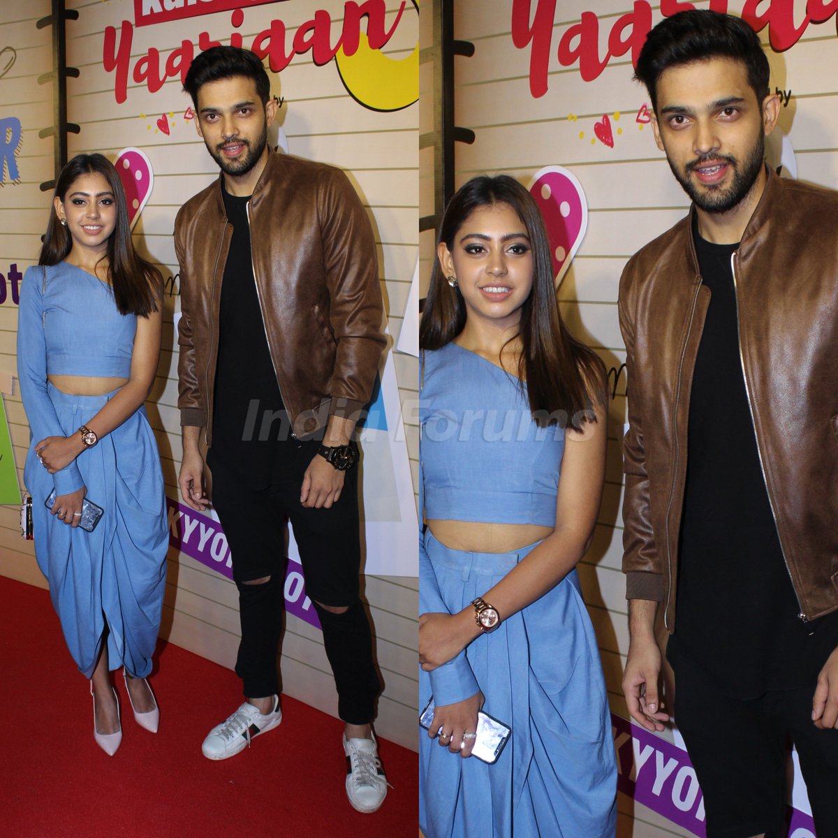 Parths_squad_FC's tweet photo. .@LaghateParth &amp; @niti_taylor At the launch of the much-awaited show #KaisiYehYaariaan Season 3
#ParthSamthaan #NitiTaylor #KYYOnVoot https://t.co/z4zbv1gDdD