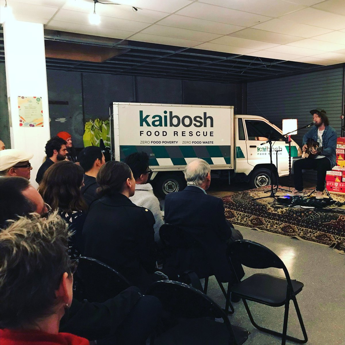 Kaibosh_NZ's tweet photo. Awesome to have the amazing Thomas Oliver at Kaibosh Wellington City tonight for a @OnePercentNZ event! #kaiboshnz #makeamealinmay #foodrescue #thomasoliver https://t.co/T59hZj2pBR