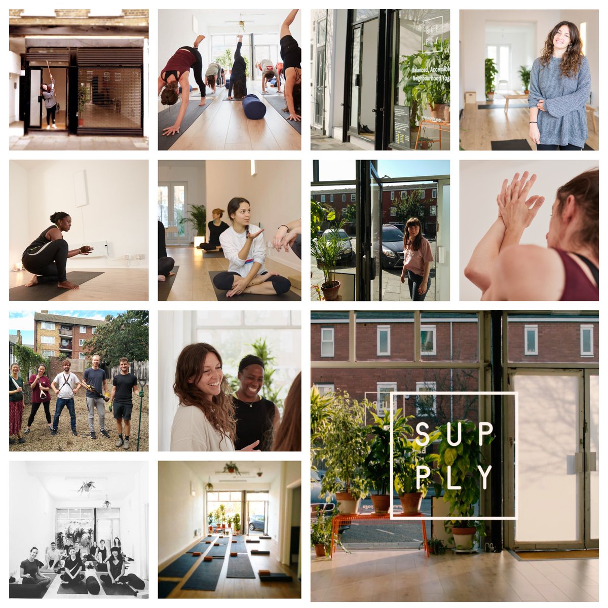 supply_yoga's tweet photo. Today is our **1ST BIRTHDAY!** a year ago today we opened up our space + began slowly filling it with heart lifting, community building, soulful, social purpose yoga! Thank you to our faithful neighbourhood, our extraordinary teachers + everybody's time, energy + support #socent https://t.co/4u6ip3C3AW