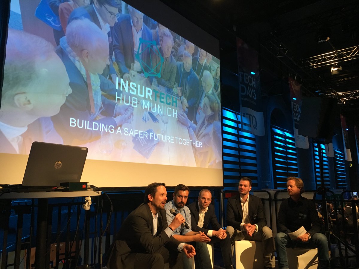 InsurTechMunich's tweet photo. The answer of the insurance industry to a changing competitive environment and digitization: challenge accepted! Thank you for this exciting panel discussion! #challengeaccepted #techdays #insurtechmunich @Allianz @CosmosDirekt @WERK1muc @ARAG @GeneraliDE @dieBayerische https://t.co/tWW7IA4raR