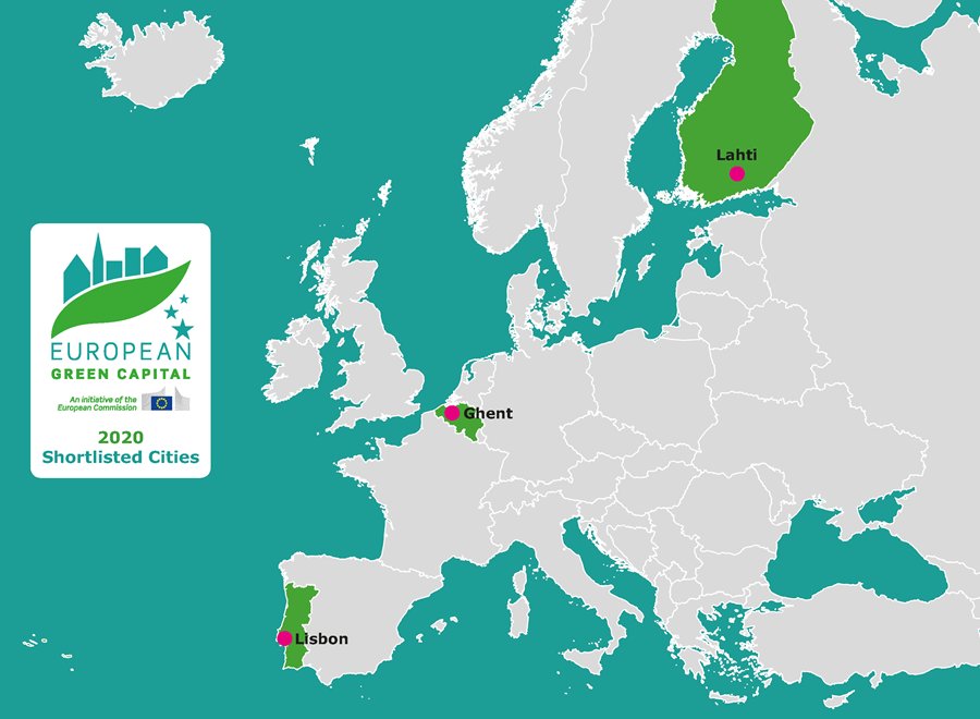 2 out of 3 finalists of the @EU_GreenCapital 2020 have signed the <a href="/GDCharter/">GreenDigitalCharter</a> : @ghentinternatio and <a href="/CamaraLisboa/">Lisboa</a>, both committed to use #ICT to improve sustainability and citizens' quality of life> bit.ly/2IDJx2P