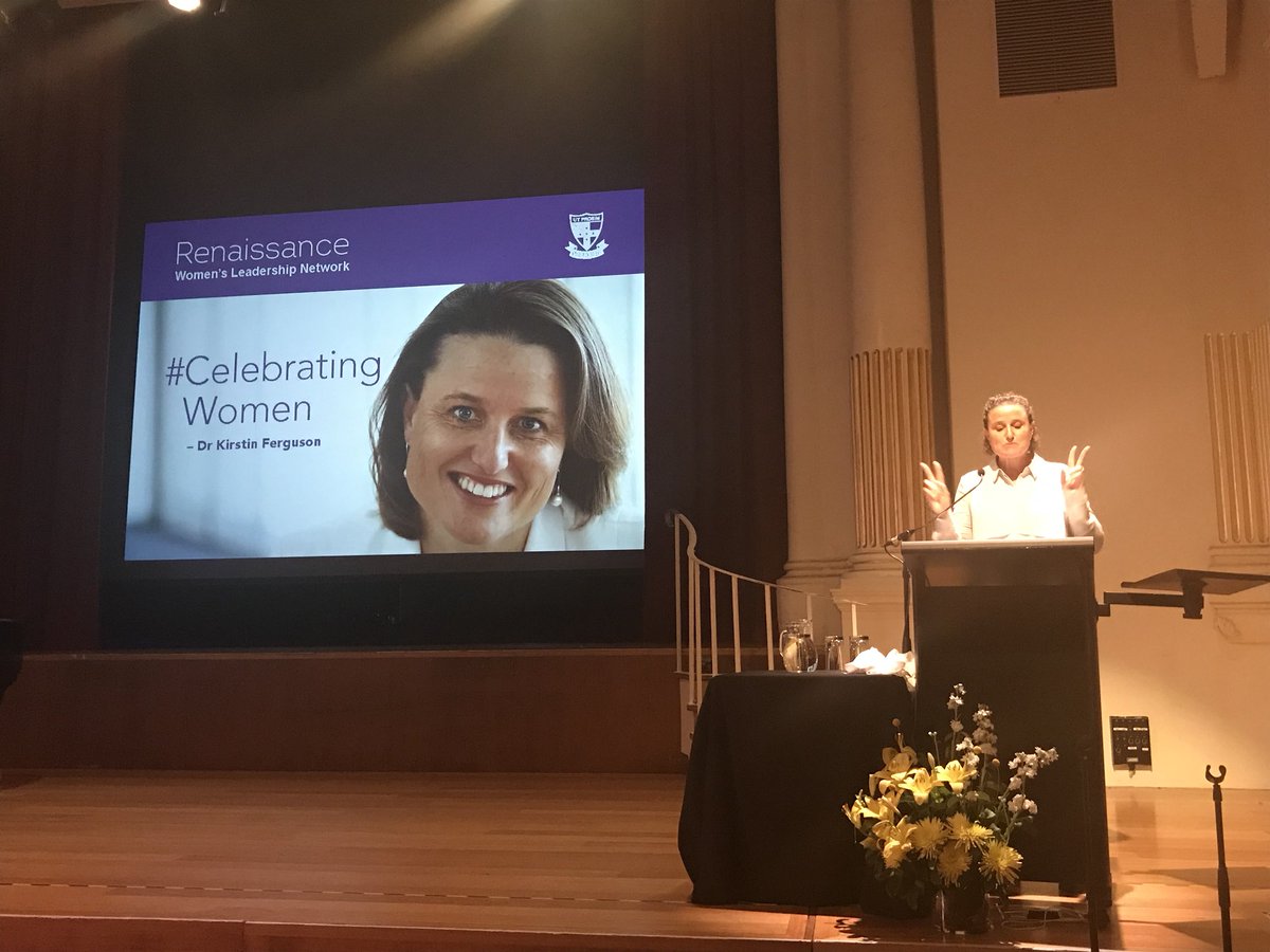 MrsHb's tweet photo. Any woman that opens with a ‘hair story’ gets my vote! @kirstinferguson  sharing her #CelebratingWomen story at #RWLN https://t.co/zSRhPjP7D9