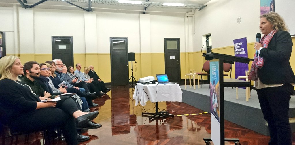 HistorySA's tweet image. Museums Galleries Australia (SA) and the History Trust present a special Talking History to celebrate International Museums Day on Friday 18 May. The panel is led by History Trust&apos;s manager of Digital Programs Dr @KristyKokegei. #IMD #hyperconnected #sahistoryfest #talkinghistory