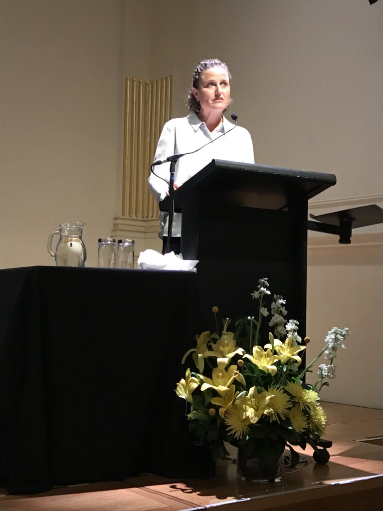 dianadrum's tweet photo. Listening to the leadership stories of fellow women is just awesome. Let’s shout them from the rooftops! @kirstinferguson you are inspiring #RWLN https://t.co/y2fdrexs6M