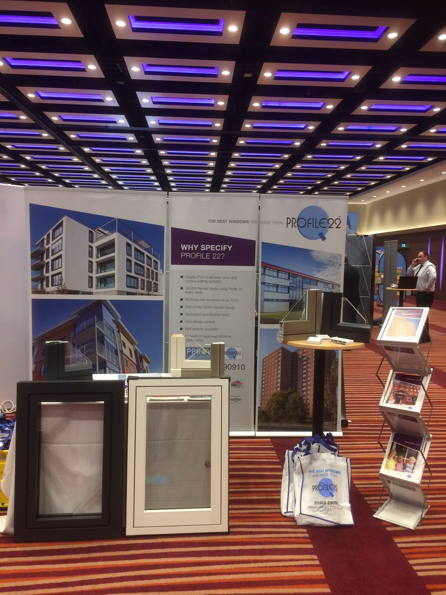 PROFILE_22's tweet photo. Our #Profile22 stand is set up and ready. Make sure you come and visit us at @ecoSHOWCASE TODAY #London #ILEC https://t.co/mbCZ3b7SrA
