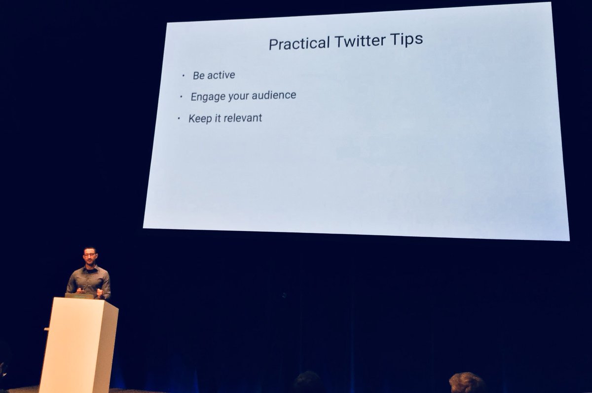 vixentael's tweet photo. ‘Be active, engage, be relevant, run personal account (if you want)’ — twitter tips from @steipete #UIKonf https://t.co/RBVlfdUWe4