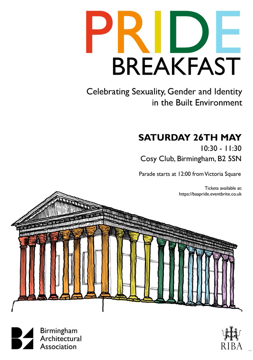 We are celbrating #LGBT experiences in the #builtenvironment at @BirminghamPride Join us: baapride.eventbrite.co.uk 
@RICSMidlands
@RTPIWestMids
@andy4wm @birminghamlgbt @ArchitectLGBT @AtypicalWorker @HouseProud_LGBT @InterEngLGBT @ICEWestMids @talklandscape